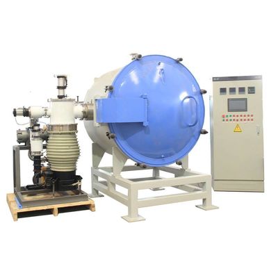 Kalite  CE Industrial Vacuum Muffle Furnace Up To 1600C With Diffusion Vacuum Pump Unit Fabrika