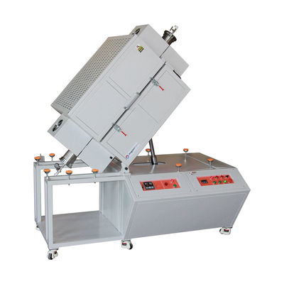 1200C Büyük Dikey Döner Tek Bölge Tüp Fırını OD300mm Metal Tüp