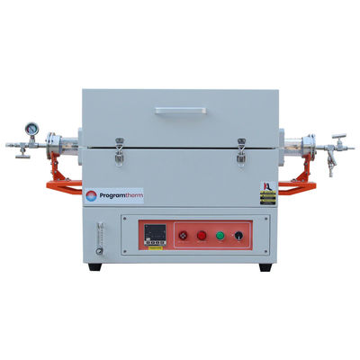 1200C Atmosfer Kontrolü Tek Bölge Tubular Fırın Kuvars Tüple OD80mm