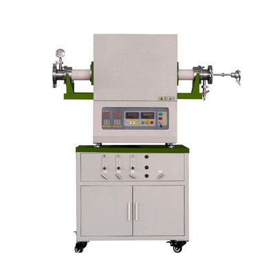 Çift Bölge Yüksek Sıcaklıklı Tüp Fırını Alümina Tüp Fırını 80mm Dia 1600C Max