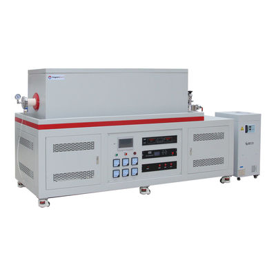 MFC Gaz Karıştırıcı ve Moleküler Pompa Birimi ile 1700C CVD 3 bölgelik Vakum Tüp Fırını